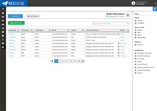 Administrator Interface