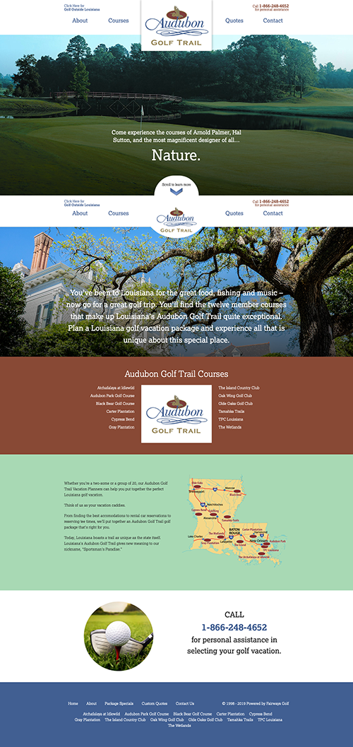 Audubon Golf Trail Website