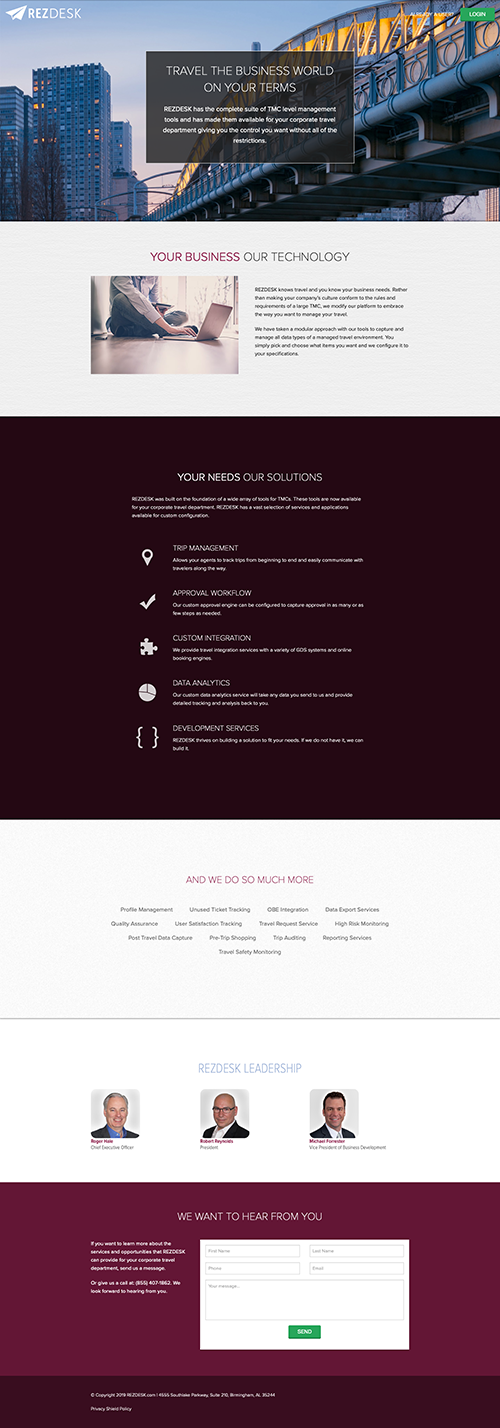 RezDesk Website